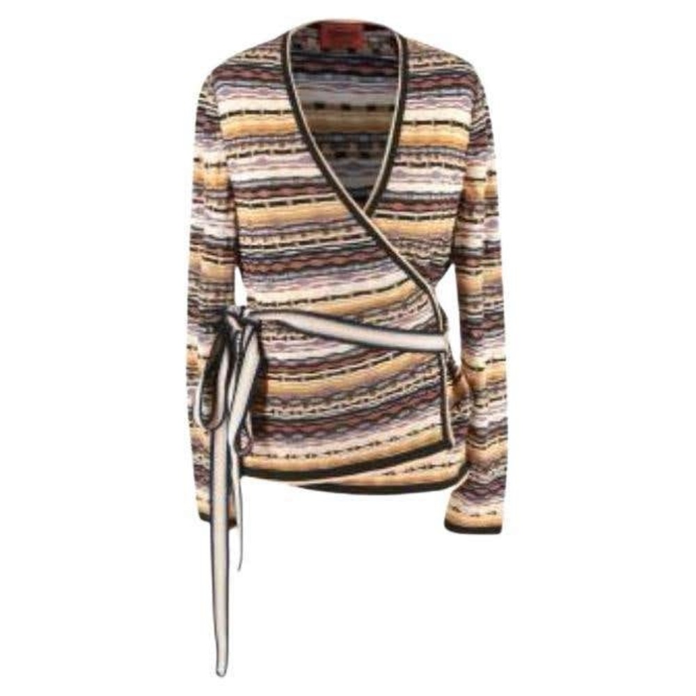 Missoni Multi-Color Cardigan with Matching Belt Size Small